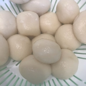 豆腐でヘルシー♪白玉団子